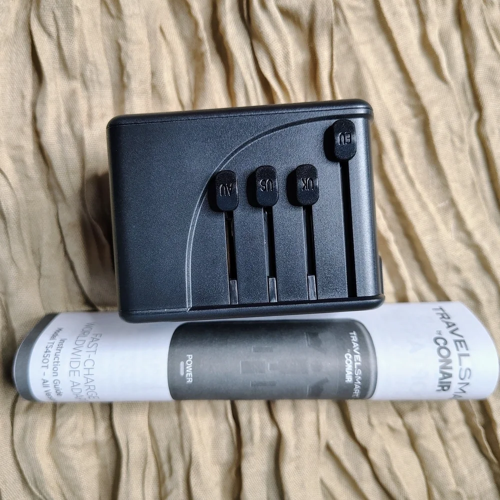 Conair TravelSmart Fast Worldwide Power Adapter 100- 250V